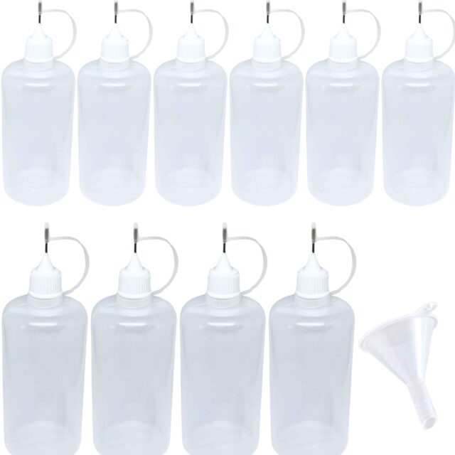 ニードルボトル 10本セット 全8サイズ / Needle Dropper Bottles