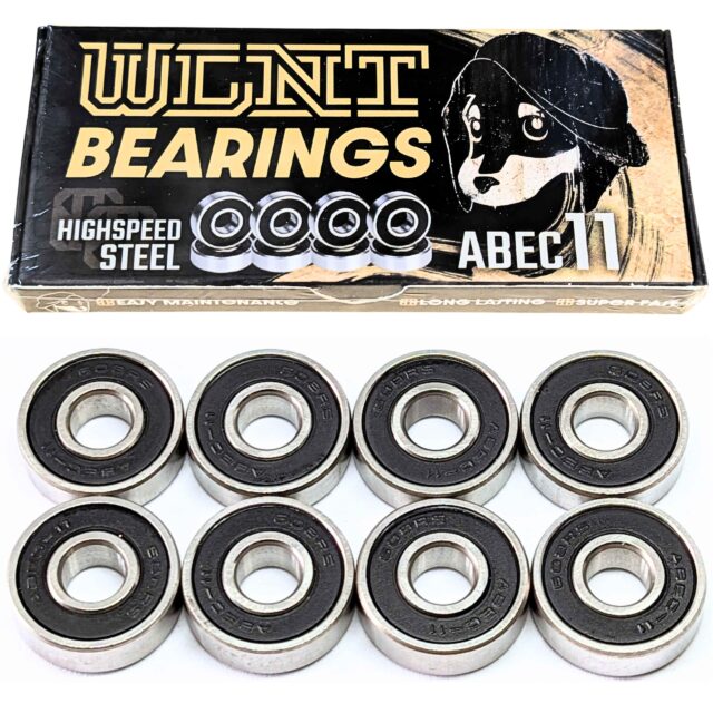 WalnutSkate スケボー ベアリング ABEC11/ABEC9/ABEC7/【国内ブランド】スケートボード インラインスケート ロングボード サーフスケート クルーザー ランバイク 低粘度 ルーブ スピード SKATE BEARINGS