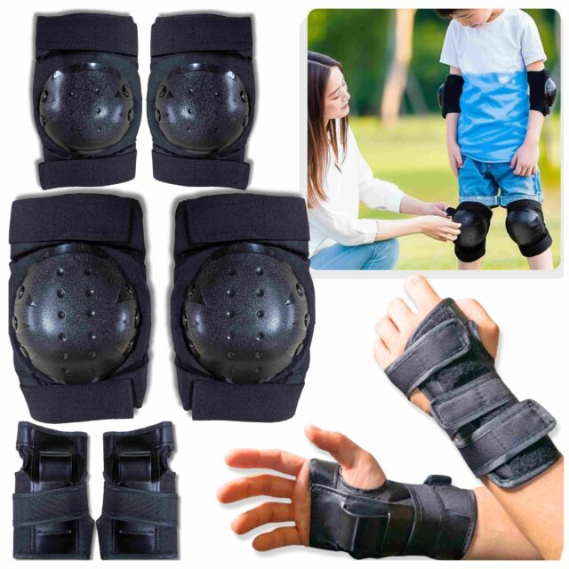 プロテクター3点セット 膝・肘・手首 / Protective Pads Set